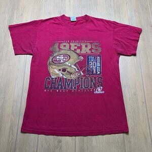 Vintage San Francisco XL 49ers NFC West Division Champions Red Sz M Y2K